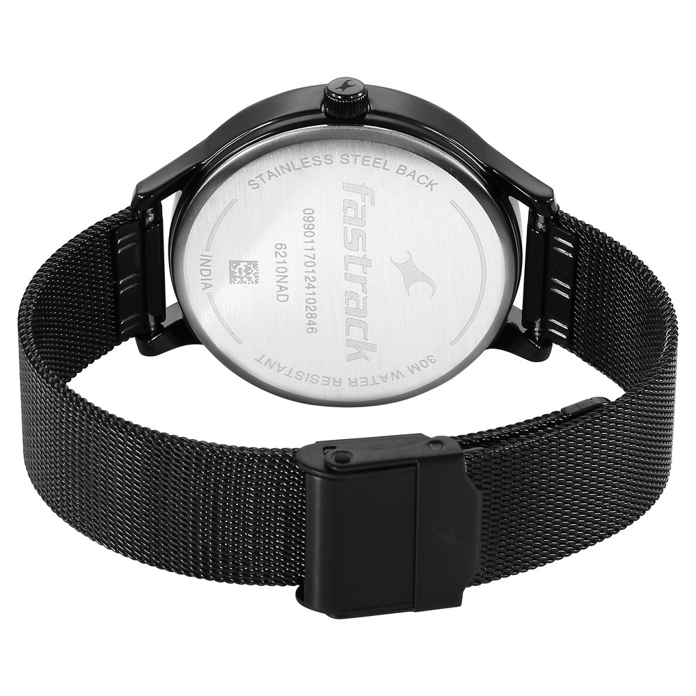 Buy Online Fastrack Fleek Quartz Analog Black Dial Stainless Steel