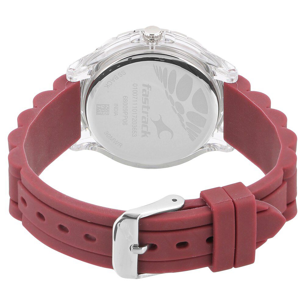 Timex Classics Women's Maroon Dial Case 3 Hands Function Watch -TW000W