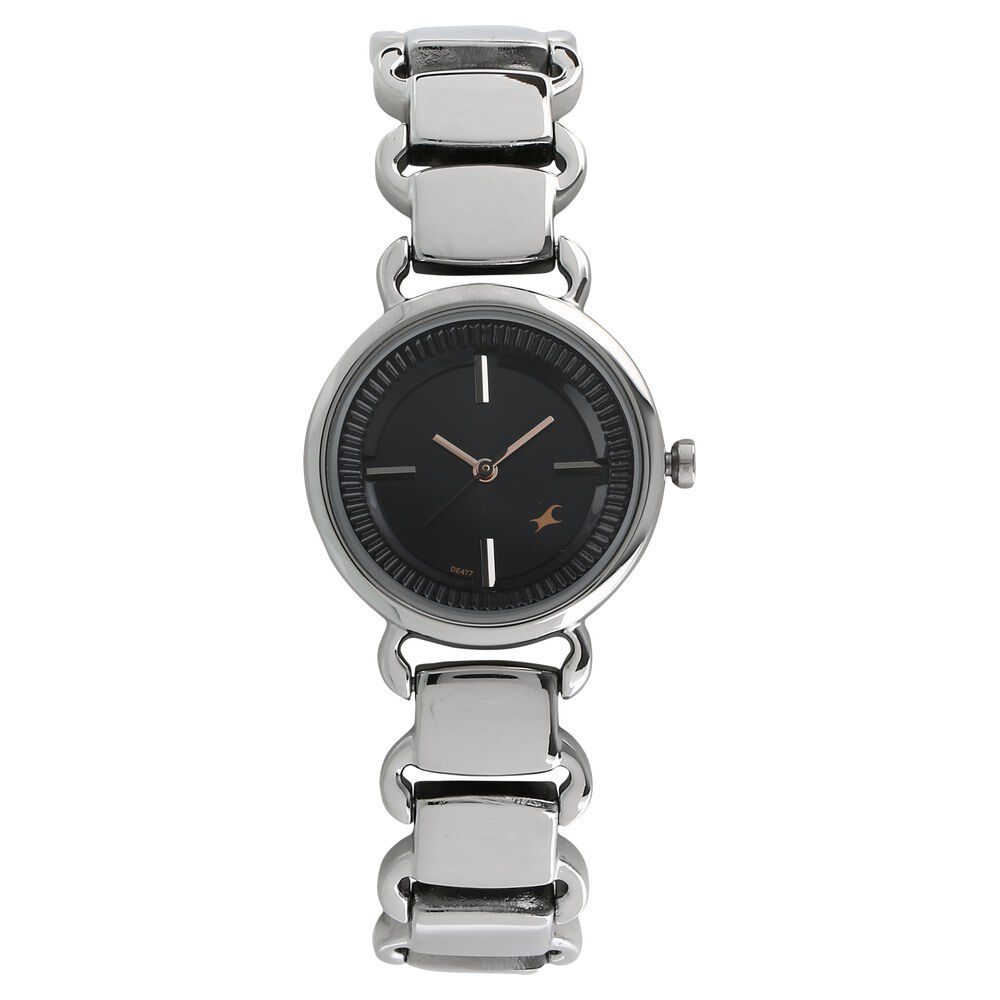 Fastrack ladies discount watches black metal