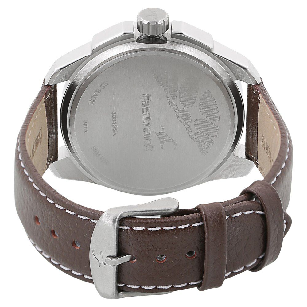 Fastrack NR3121SL01 Brown Leather Analog Men's Watch – Better Vision