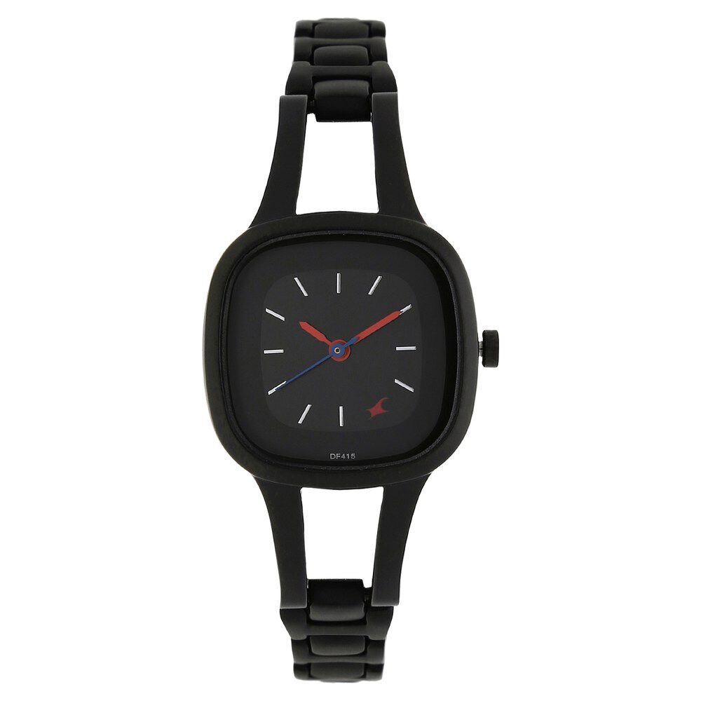 Fastrack ladies discount watches black metal