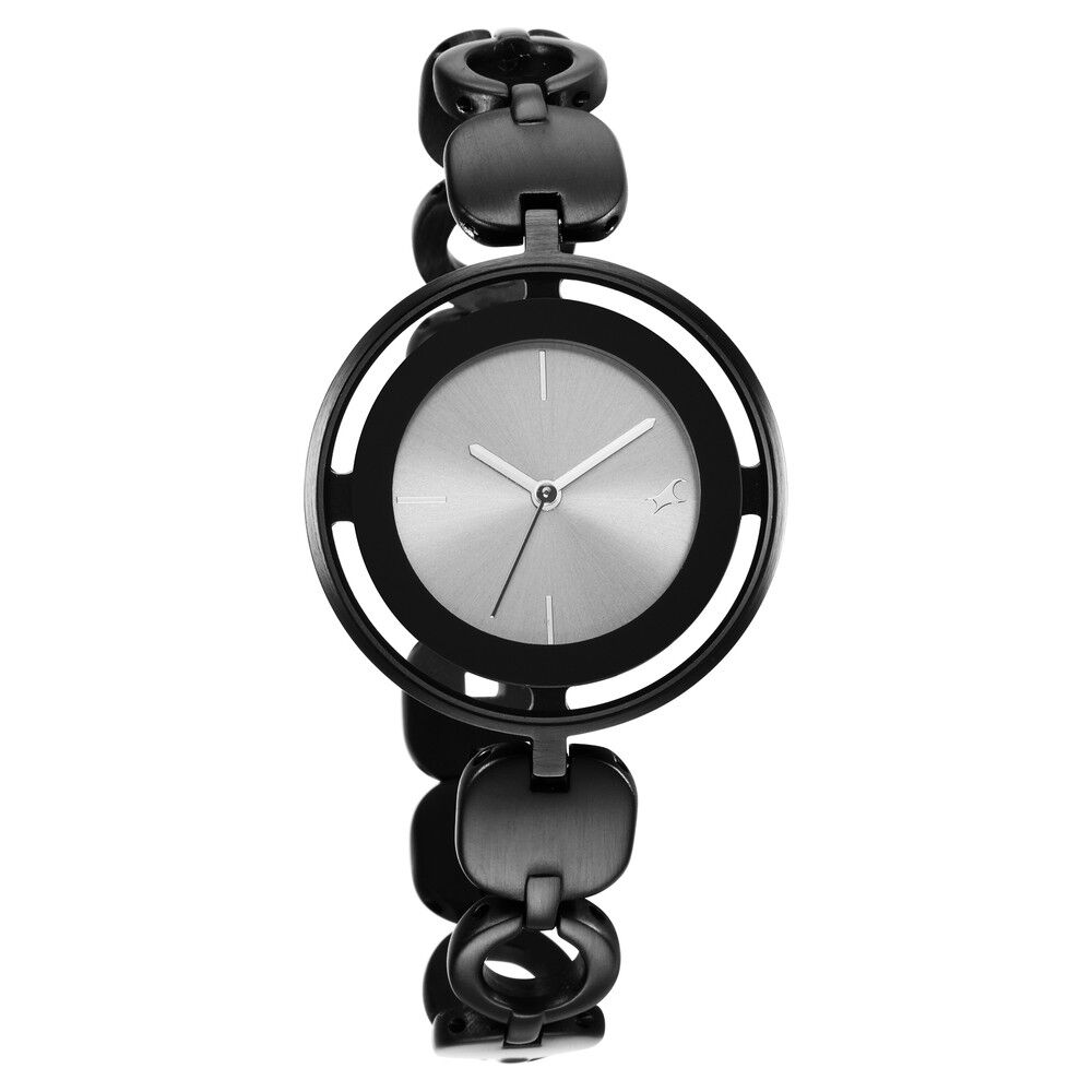 Fastrack ladies discount watches black metal