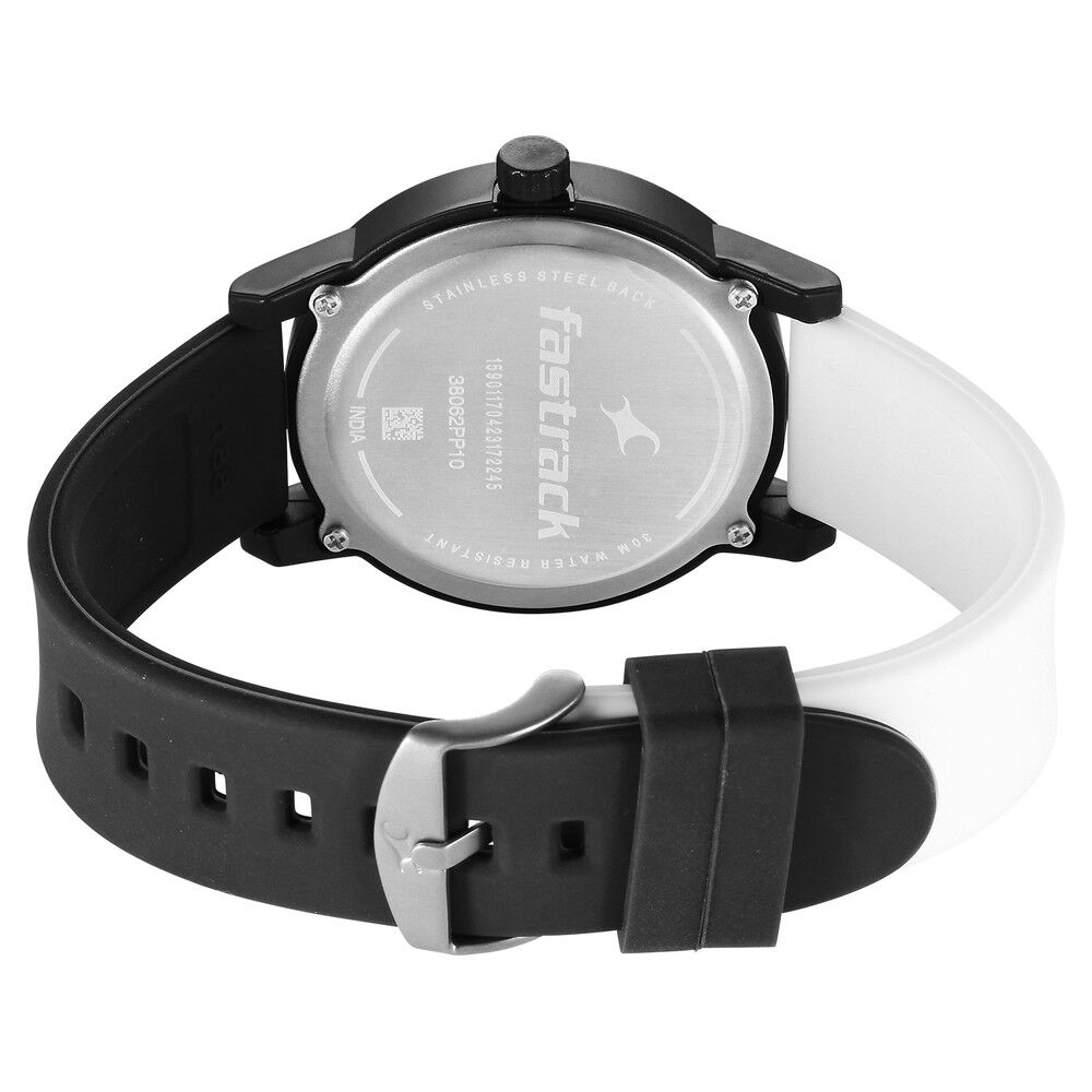 Fastrack ss black watch sale 50m wr