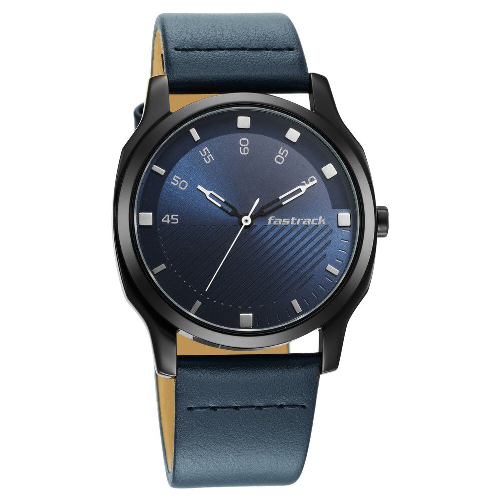 Fastrack leather clearance watch for men