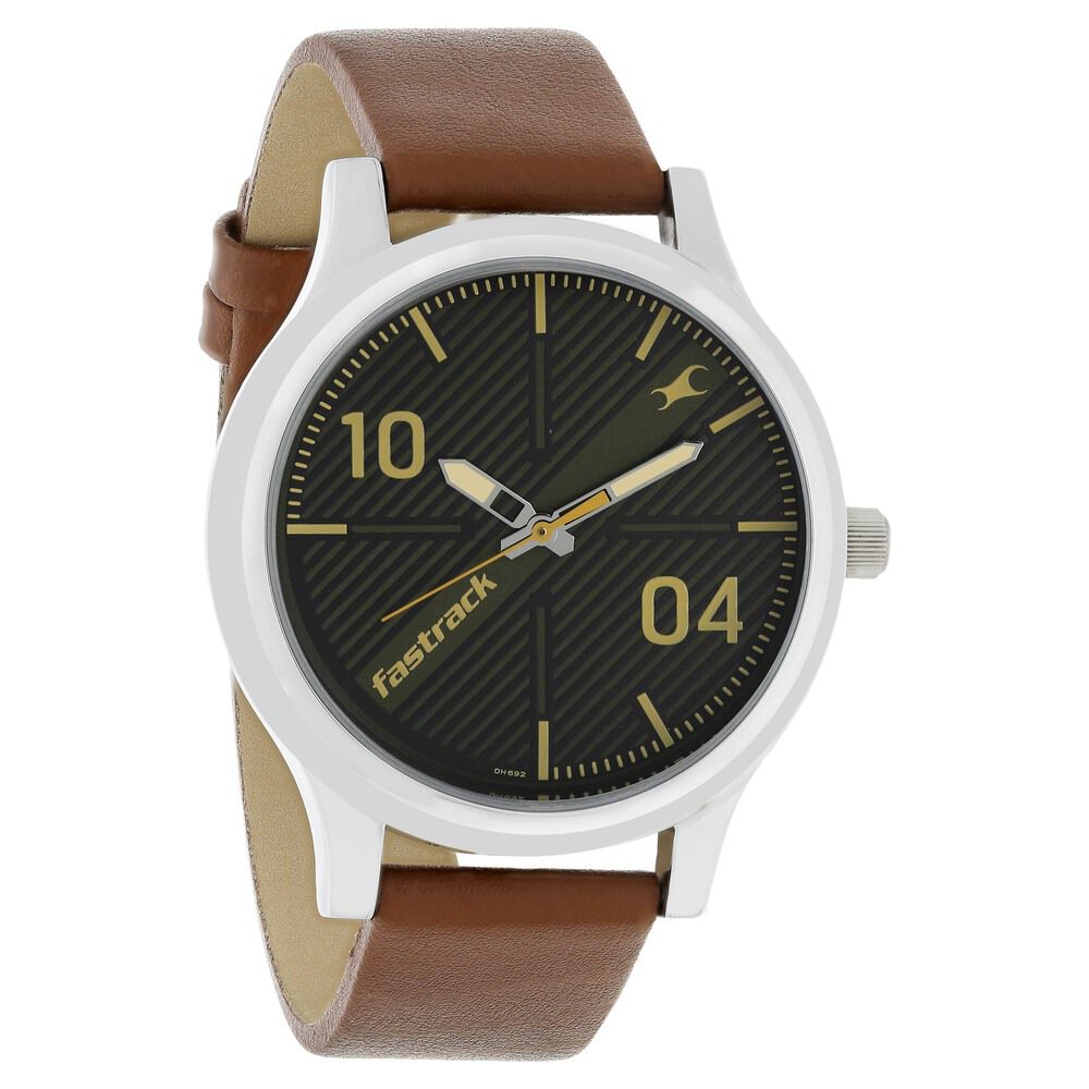 Fastrack Style Up Grey Dial Stainless Steel Strap Watch for Guys