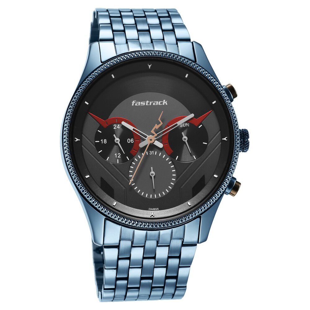 Metal strap sale mens watch