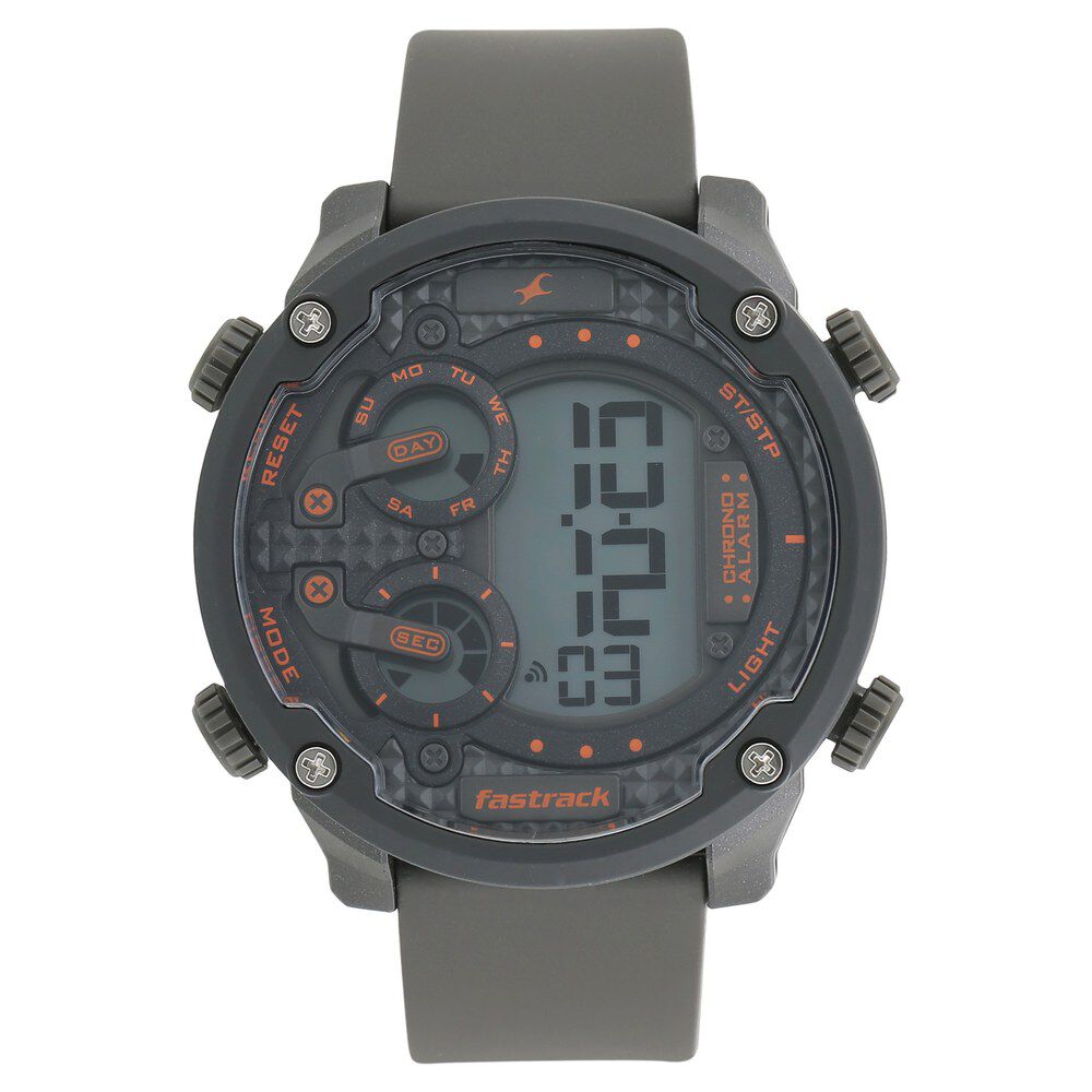 Buy FASTRACK Streetwear 4.0 54.30 x 58.20 x 18.9 mm Blue Dial Polyurethane  Digital Watch For Men - EM0893-87Y | Shoppers Stop