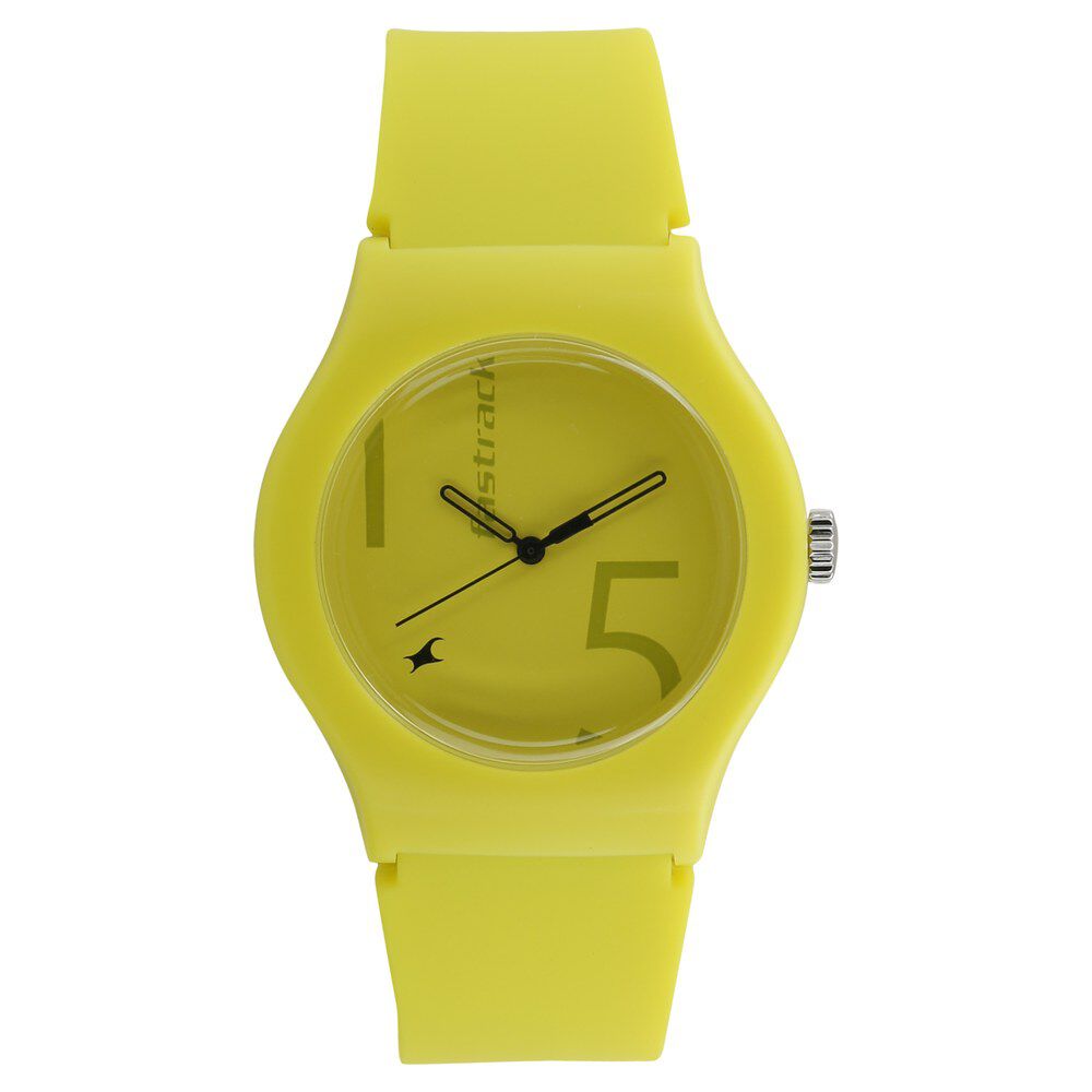 Fastrack watch yellow outlet colour