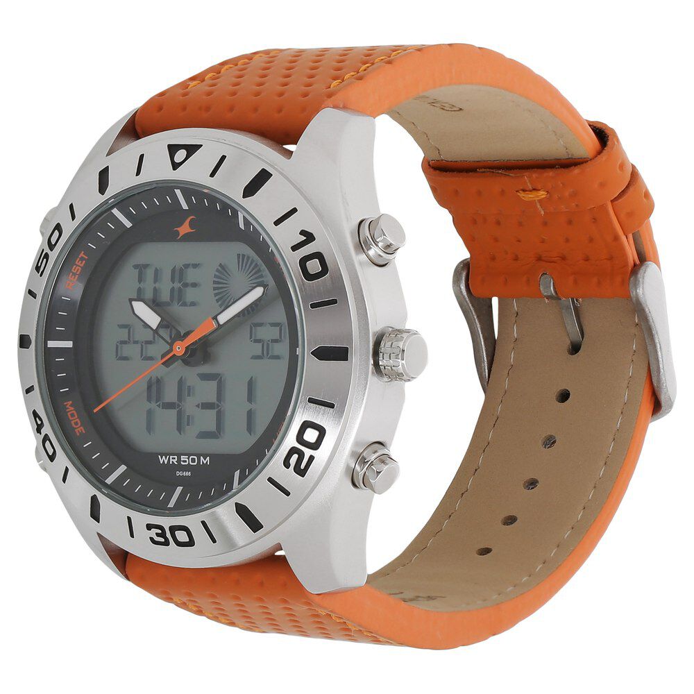 Fastrack sale orange watch