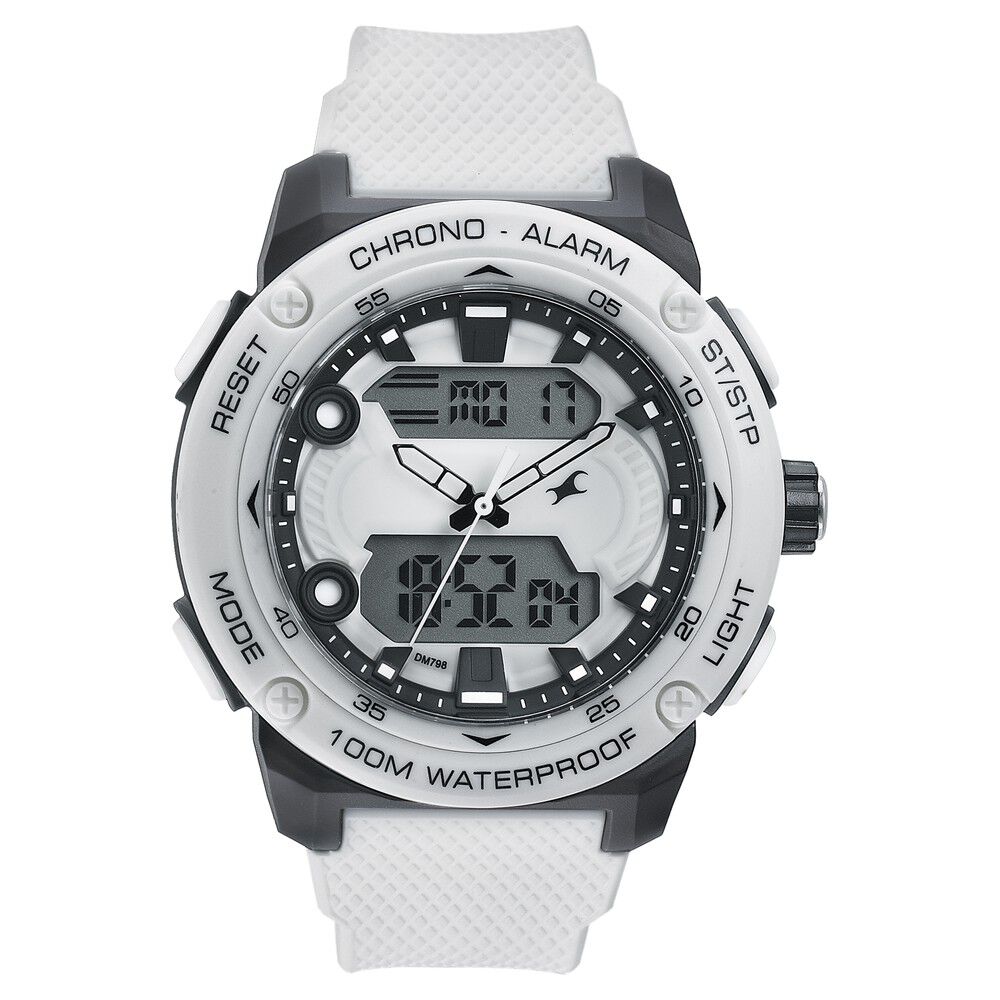 Amazon.com: Diesel Men's 52mm Double Down Quartz Silicone Three-Hand Watch,  Color: White (Model: DZ1436) : Clothing, Shoes & Jewelry