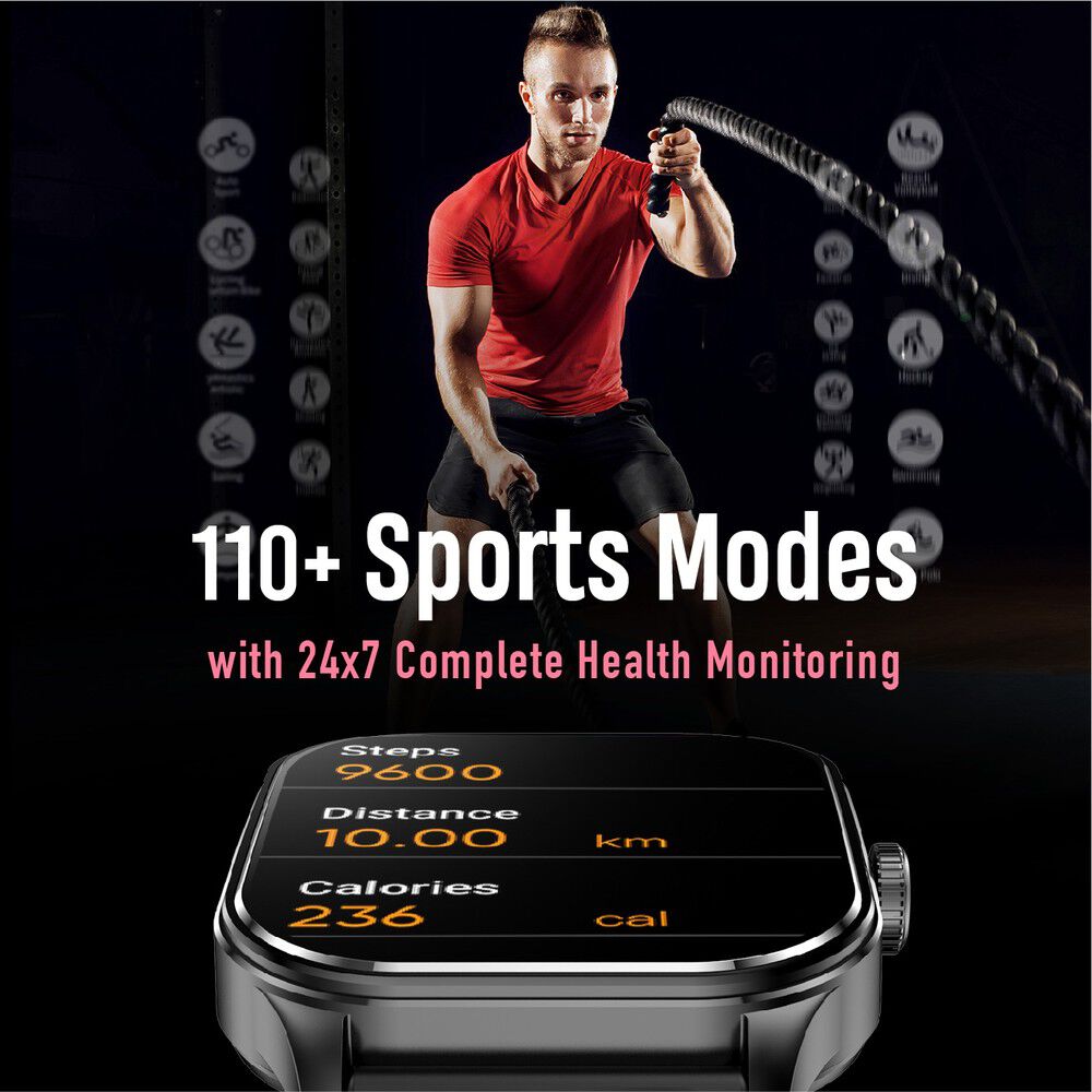 Fastrack reflex black sale & red fitness band