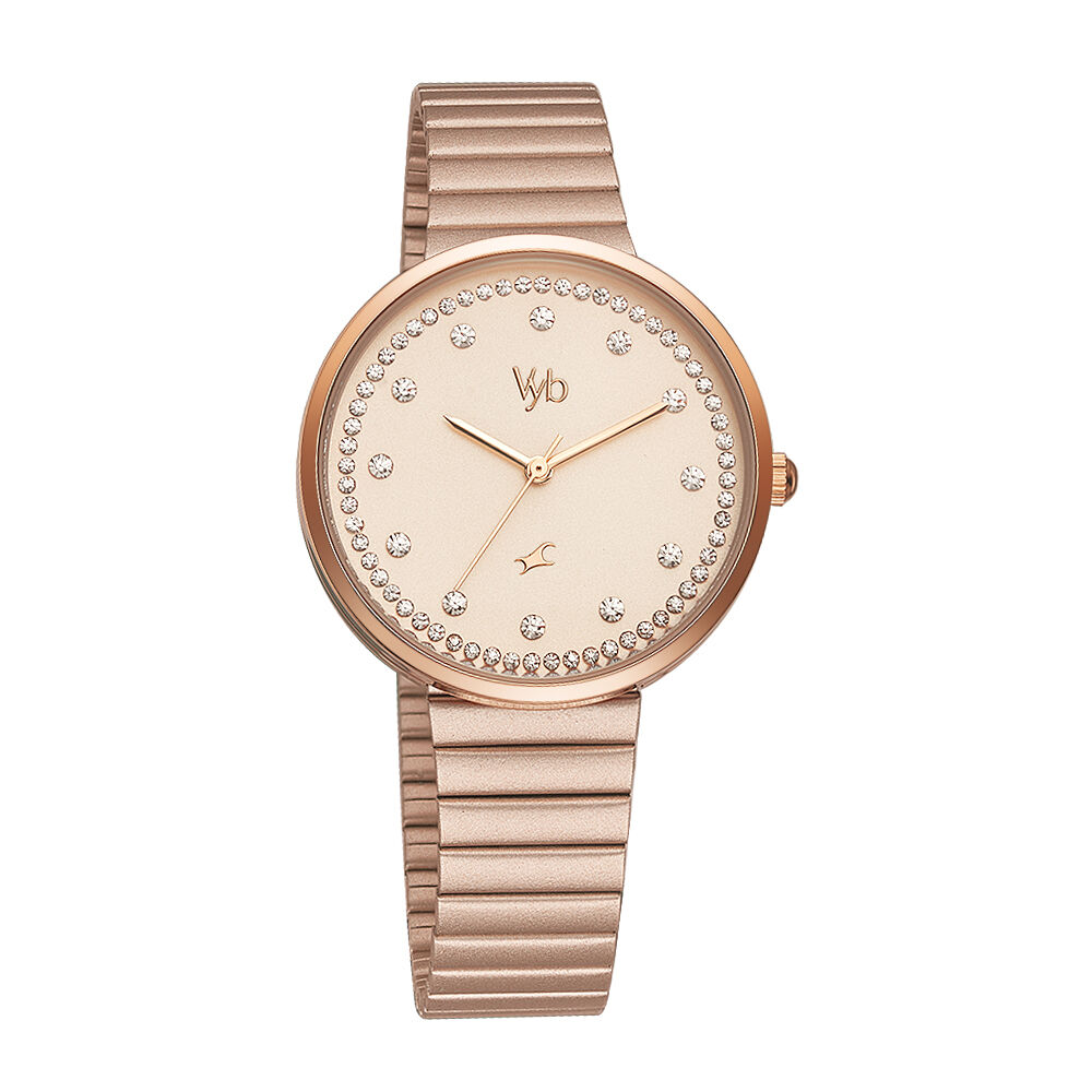 Fastrack rose gold watches clearance for ladies