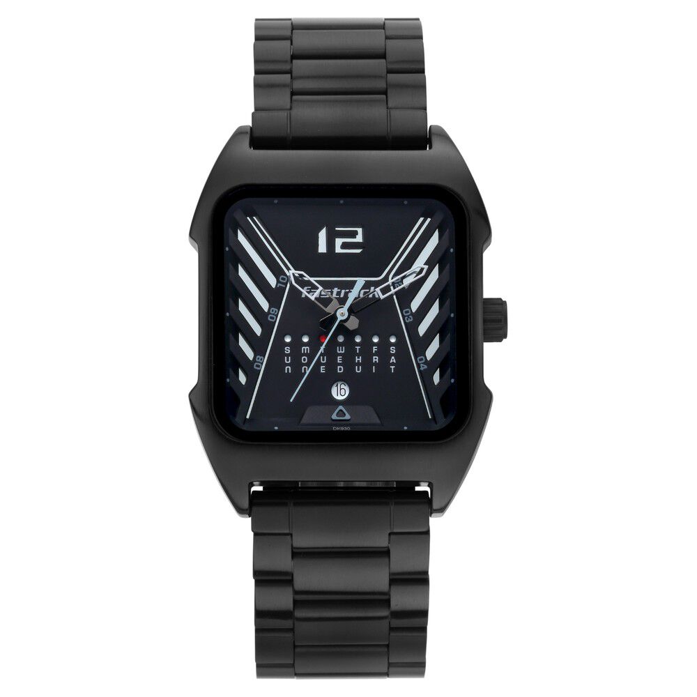 Buy Online SF Hexa Metal Digital Digital Black Dial Stainless Steel Strap  Watch for Unisex - 77134pm01w | Titan