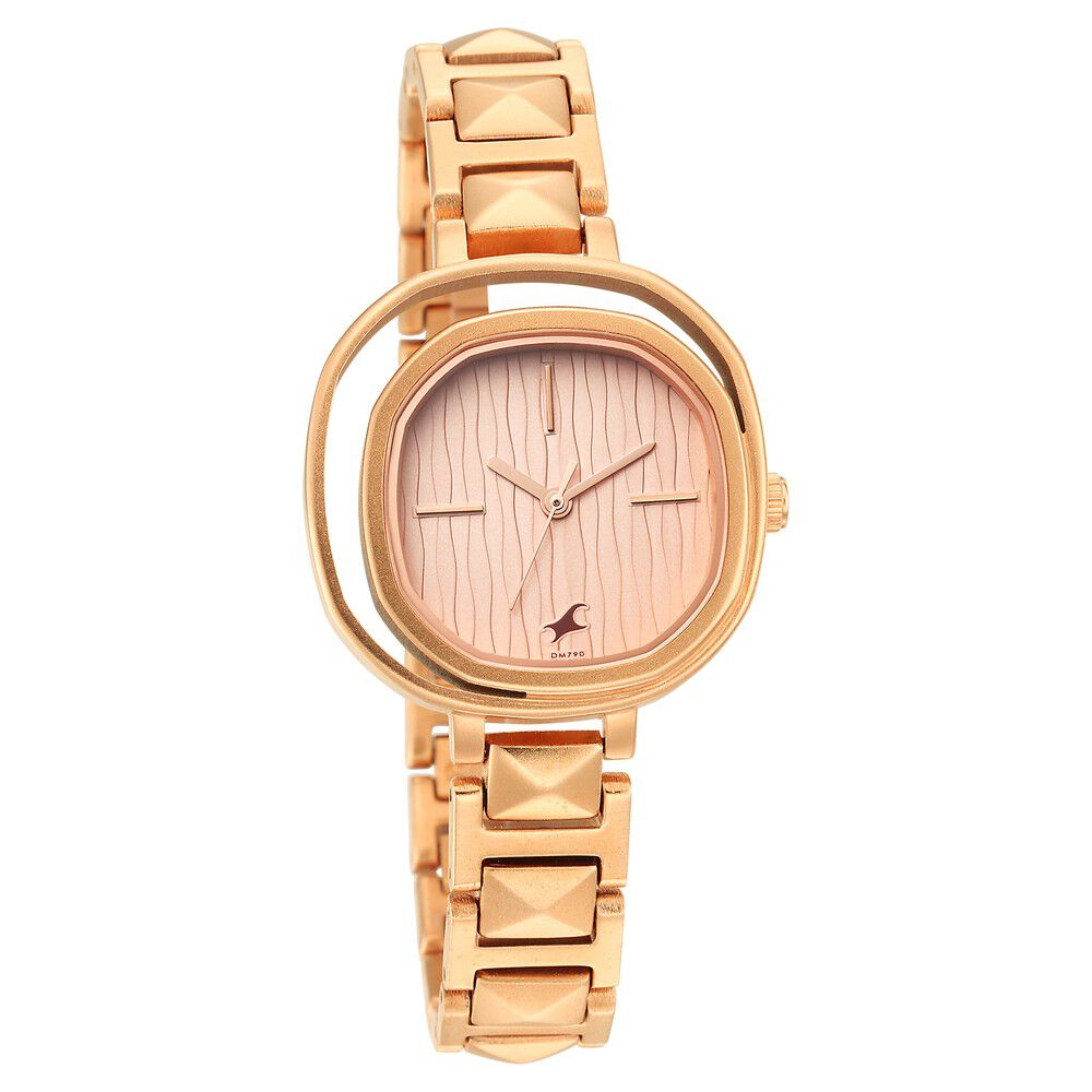 Fastrack watch sale gold color