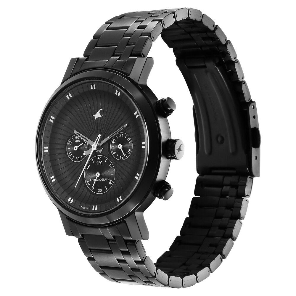 Buy IIK COLLECTIONWatches for Men Round Numerical Dial Men Watch with  Silicon Strap Long Battery Life Stainless Steel Bracelet Black Chain with  Adjustable Flexible Silicon Strap Watches for Boys. Online at  desertcartINDIA