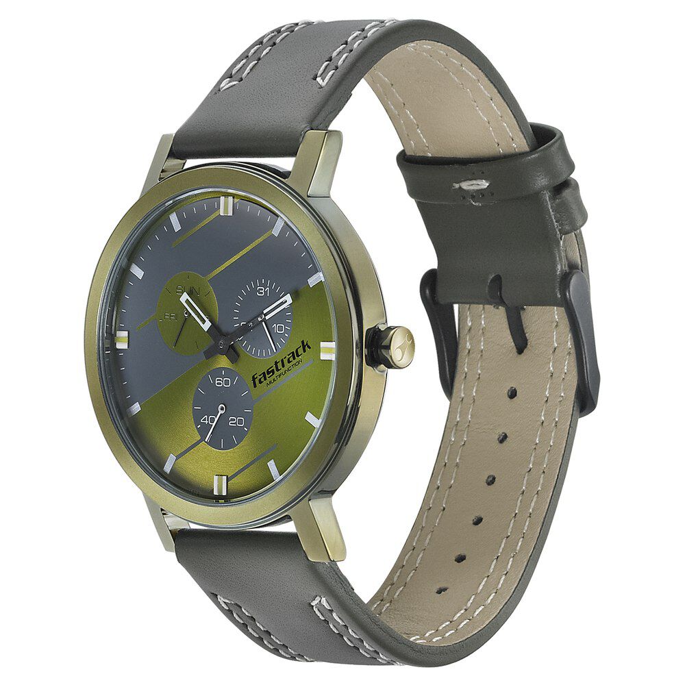 Fastrack green sale strap watch