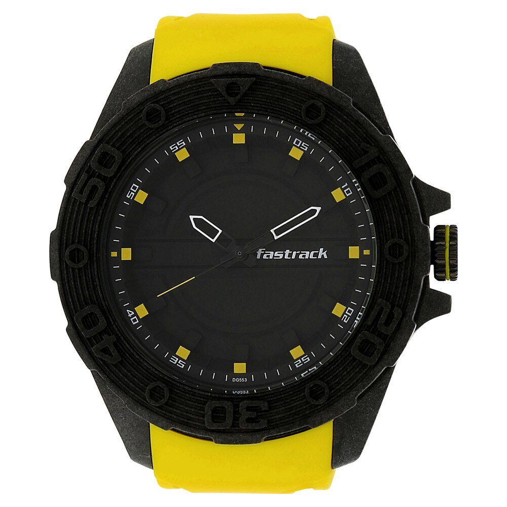 Buy V2A Punk Analog Digital 5ATM Waterproof Yellow Sports Watch for Men and  Boys at Amazon.in