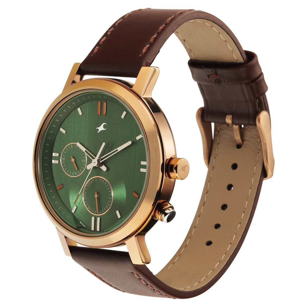 Fastrack green sale strap watch