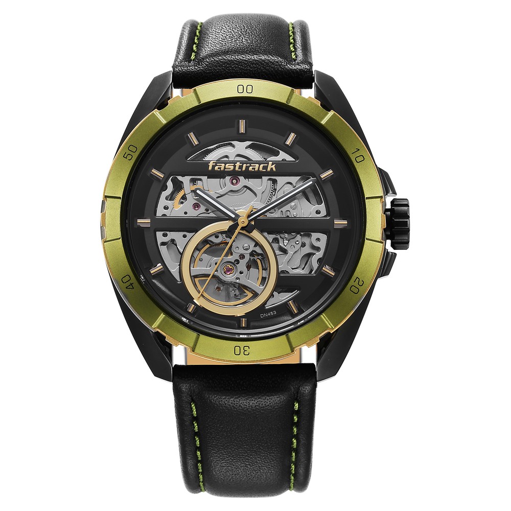 Buy FORSINING Men's Automatic Mechanical Fashion Causel Leather Band  Skeleton Self Winding Batteryless Watch at Amazon.in
