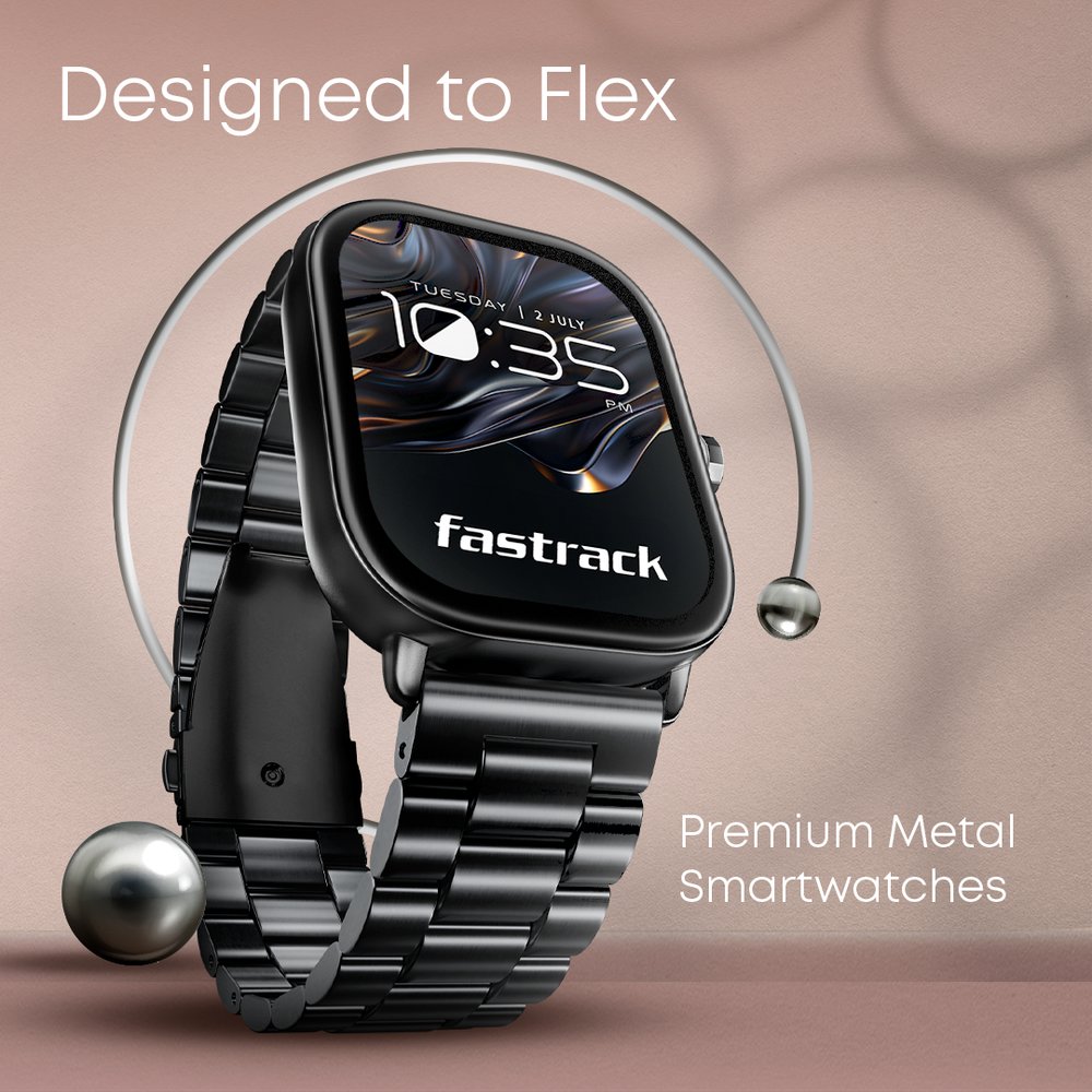 Buy Online Fastrack Radiant FX2 Luxury Metal Smartwatch with largest 5. ...