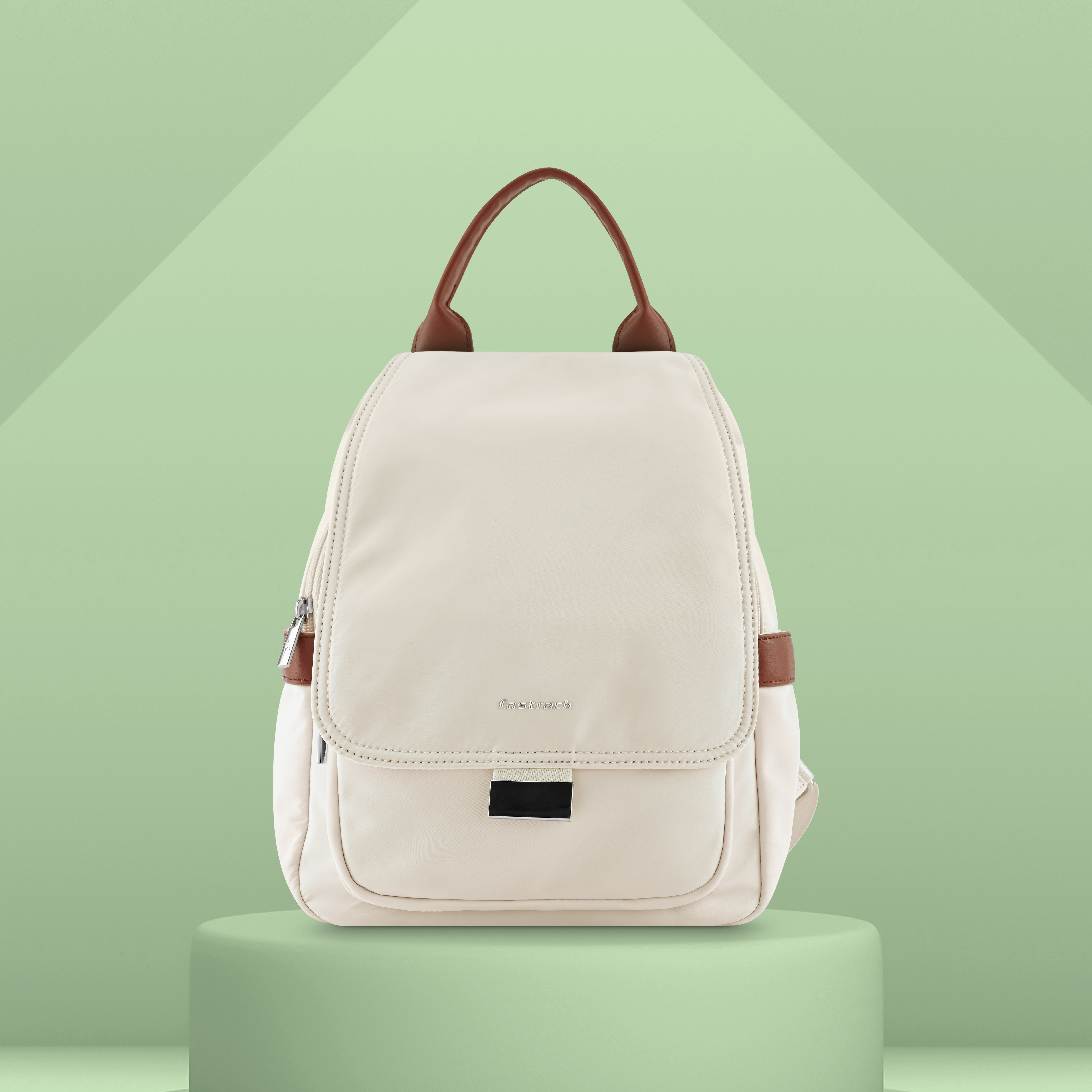 Buy Online Fastrack Everyday Nylon Backpack in White f243bpmen01wh1 Fastrack