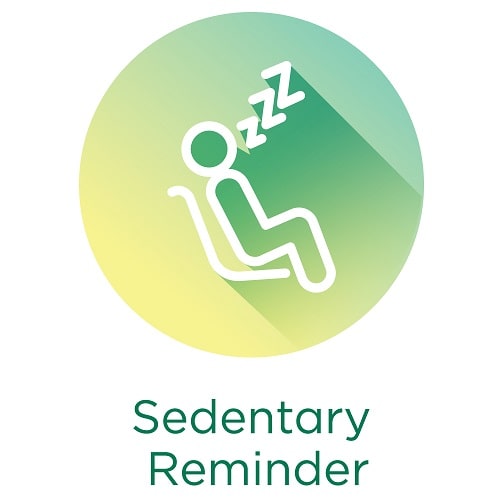 Sedentary reminder in online fastrack reflex