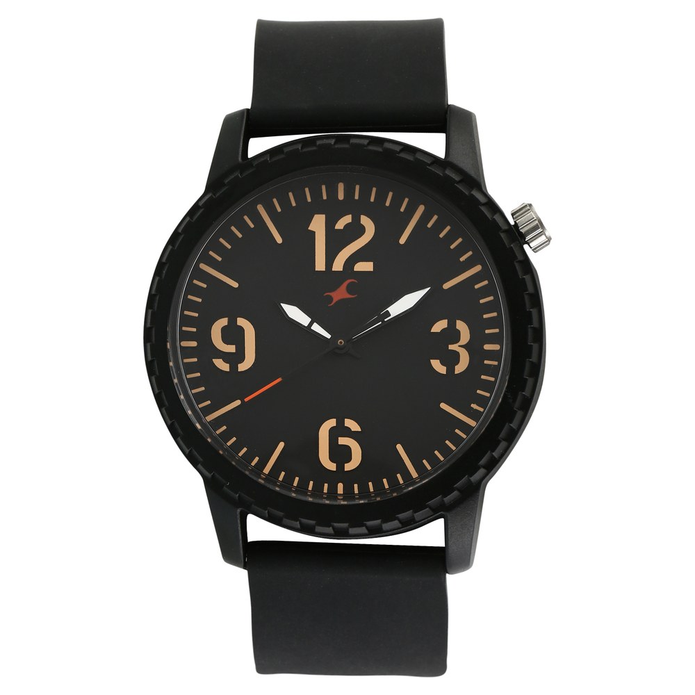 Buy Online Fastrack Tees Quartz Analog Black Dial Plastic Strap Unisex Watch 38039pp01 Fastrack