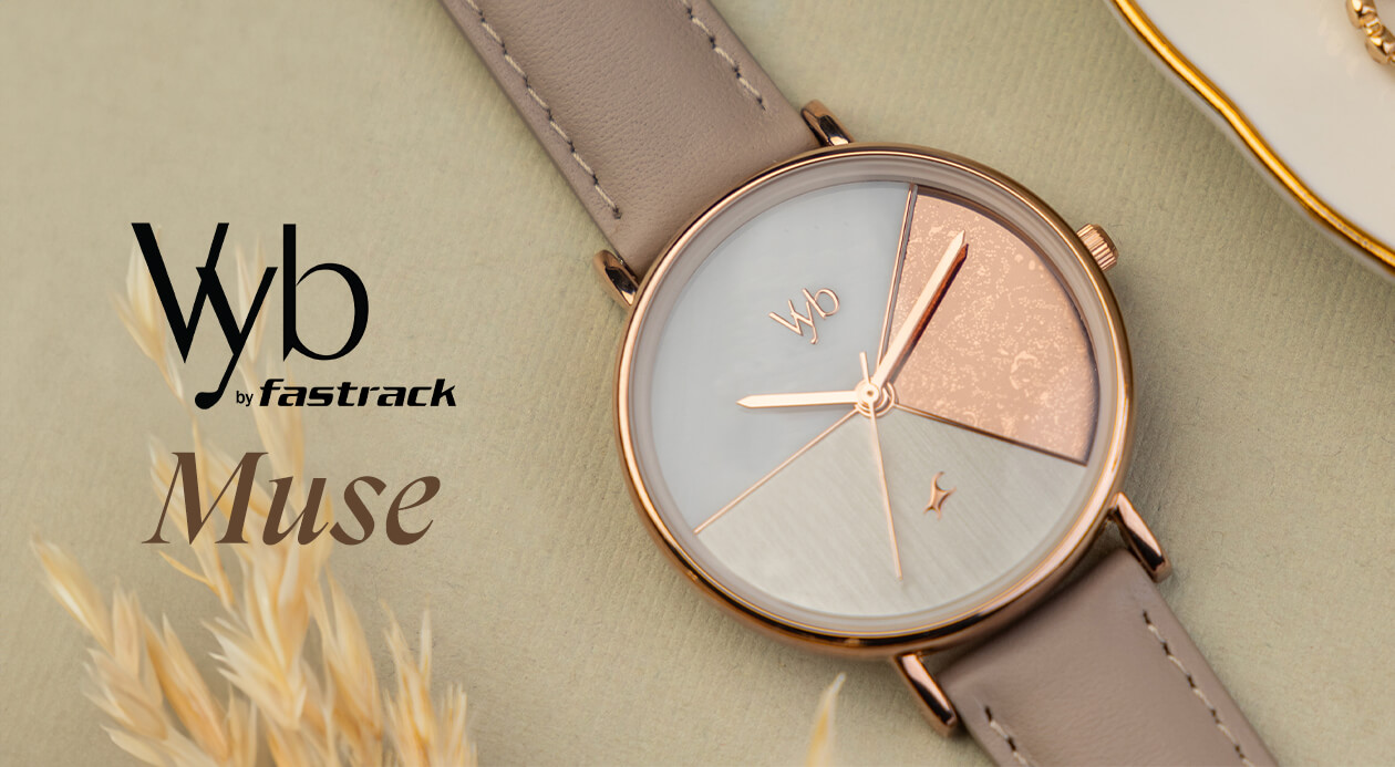 Fastrack Vyb Muse Quartz Analog Multicoloured Dial Leather Strap 