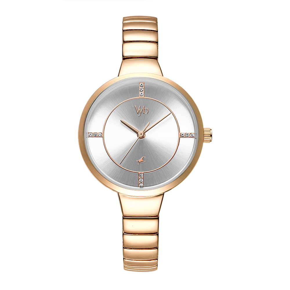 Fastrack NR6248WM02 Rose Gold Metal Analog Women's Watch – Better Vision