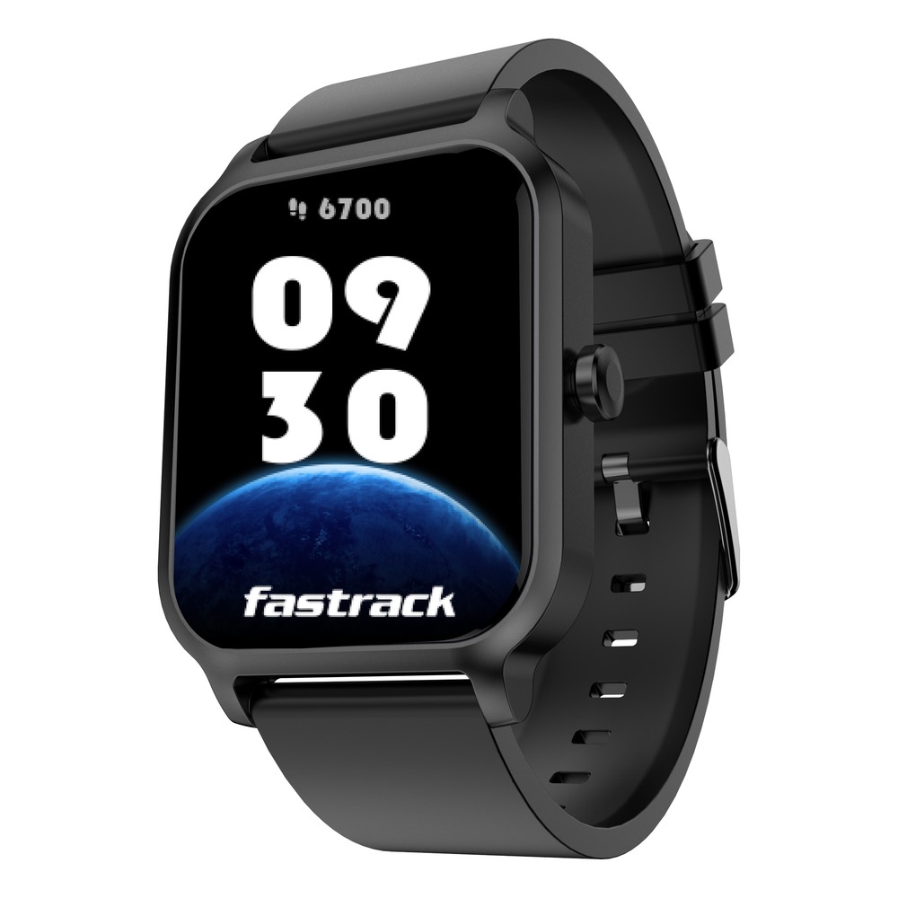 Fastrack Reflex Vox Smartwatch|Alexa Built-In|Bright HD Display|Upto 10  Days Battery|5 ATM Water Resistance|Multiple Sports Modes|100+  Watchfaces|24x7 HRM|Sp02|Stress Monitor|Camera & Music Control : Amazon.in:  Electronics