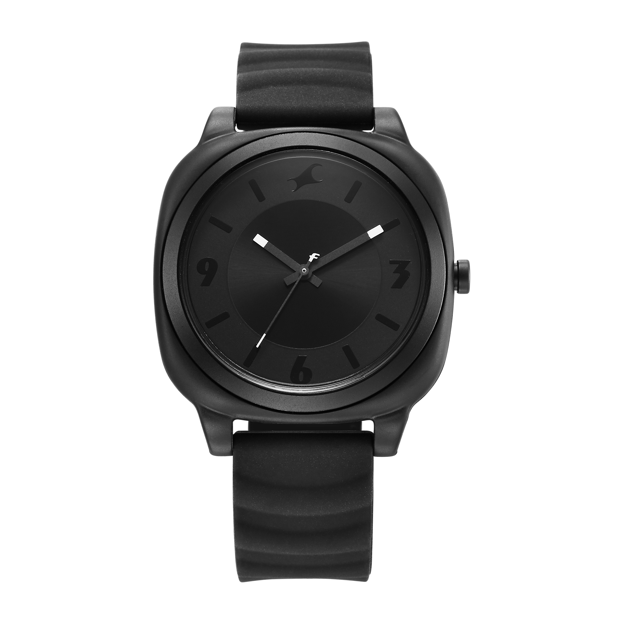 Buy Online Fastrack Hype All Black Quartz Analog Black Dial With Black Silicone Strap Watch For Unisex 68034pp03w Fastrack